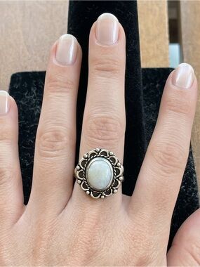 Moonstone Genuine Gemstone Ring